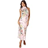 Petal & Pup Womens Anabelle Halter Neck Midi Dress