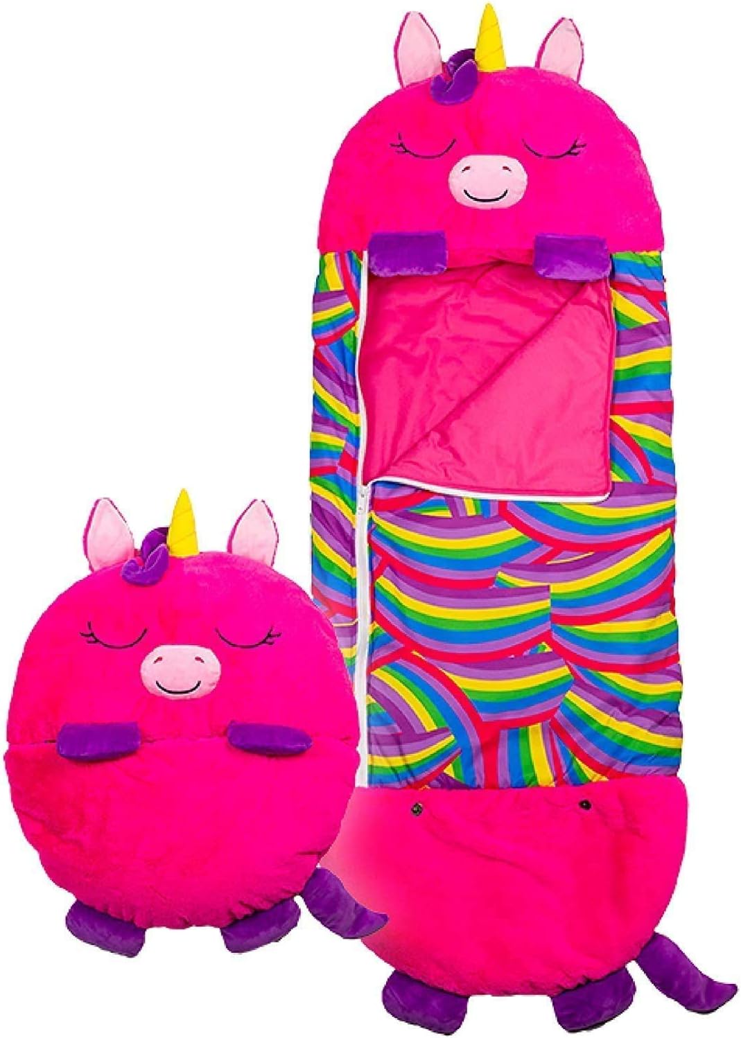 Bprtcra fun sleeping bag 2 in 1 pillow and sleepy bag foldable soft