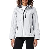 Helly-Hansen Women's Crew Midlayer Waterproof Windproof Breathable Sailing Jacket, 853 Grey Fog, XX-Large