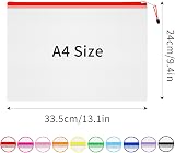 Northern Brothers A4 Zip Wallets 10 pcs PVC Zipper Bags Document Folders view 2