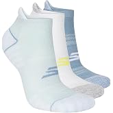 Skechers Women's 3-pack Performance Pickleball Low Cut Socks, Odor Control &amp; Mesh Ventilation