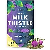 Organic Milk Thistle Tea-100 Tea Bags | Organic Herbal Tea From Single Origin | Eco-Friendly Tea Bags | Non-GMO Caffeine Free Tea With Zero Sugar | Cederberg Tea Company
