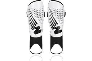 WONARBY Shin Guards Soccer Youth Kids - Shin Guard for Toddler Boys Girls Teenagers 2-18 Years Old with Ankle Sleeves Protection - Football Shin Pads Equipment with Adjustable Strap