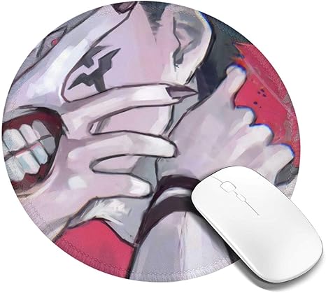 Amazon Co Jp 呪術廻戦 マウスパッド レザー 丸型 ゴム製裏面 ゲーミングマウスパッド かわいい Pc パソコン デスクマット 滑り止め xcm ホビー