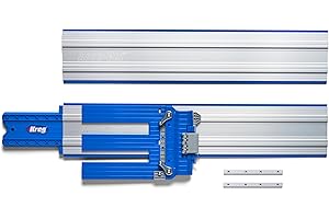 Kreg KMA2700 Accu-Cut - Universal Track Saw Guide System - Cuts up to 50" Long - No Clamps Needed - Make Straight, Cross, Rip