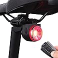 G Keni Smart Anti-Theft Bike Alarm, Bike Tail Light Rechargeable, Warning Electric Horn, Bike Finder with Remote, IPX5 Waterproof Electric Mountain/City Bike Accessories