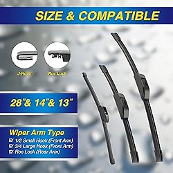 5 PLUS® Silicone Windshield Wipers Replacement for