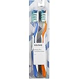 Amazon Brand - Solimo Multi Pro Toothbrushes, 4 Count