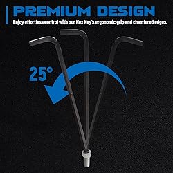 DISEN Jumbo Hex Key Allen Wrench Set CR-V 13-Piece
