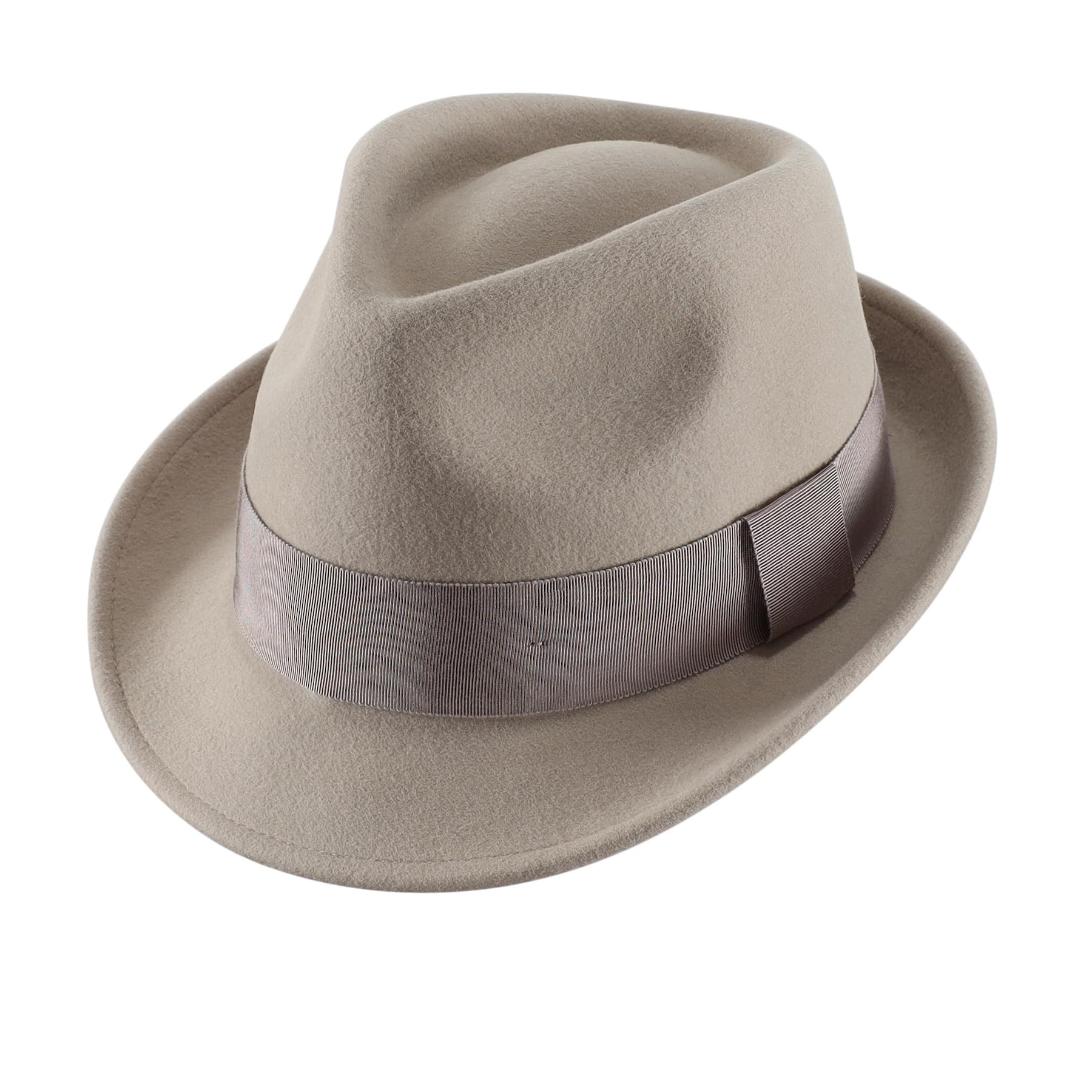 Home Prefer Men's Wool Felt Winter Hat Short Brim
