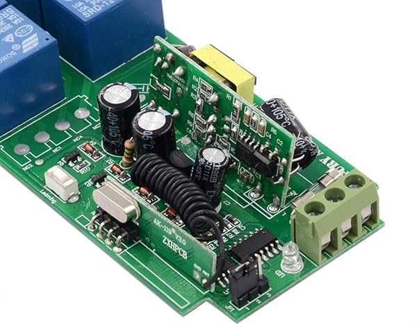 Smart Home AC85v 250V 220V 230V 4 Kanle Drahtloser Fernbedienungsschalter Relaischalter Spannungsausgang Empfangsmodul Funkschalter und 4PCS Sender