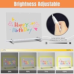 LED Note Board with Colors, 13.7"X10" 4 Modes &7