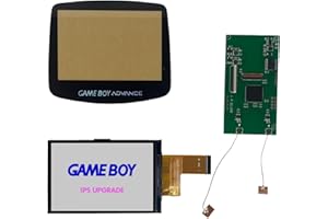 Finding Harvest Game Boy Advance 3.0 720x480 V5 Drop In IPS Kit for Gameboy AGB-001 (with Black Glass Screen Lens)
