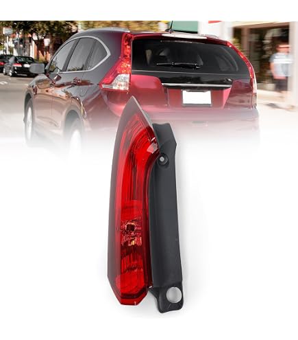 KARPAL Right Side Upper Tail Light For 2012-2014 Honda CR-V – Passenger Rear, Red Lens