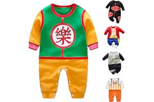 RELABTABY Newborn Baby Boys Girls Anime Romper Cotton Long Sleeve Infant Cosplay Costume Jumpsuit Outfit