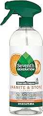 Seventh Generation Granite & Stone Cleaner, Mandarin Orchard Scent, Streak-Free Clean, 23 Fl Oz