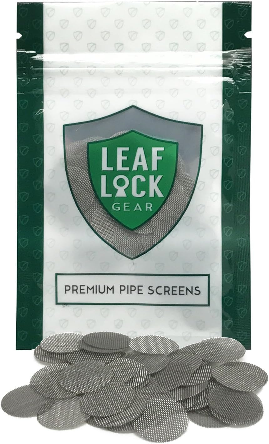 50 Hippie Butler Premium Stainless Steel Tobacco Pipe Screen Filters - 5/8" (0.625)