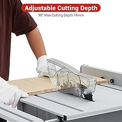 Table Saw, MERXENG 10 Inch 15A Multifunctional Saw