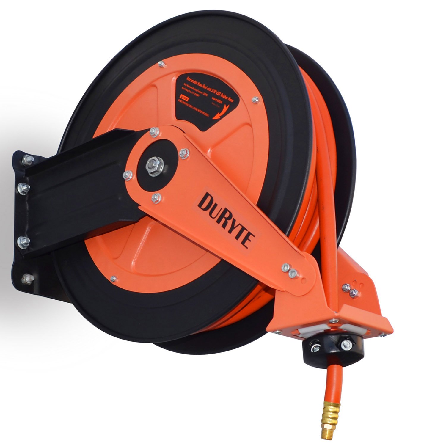 Air Tool Hose Reels DuRyte Pro Dual Arm Retractable Air Hose Reel with
