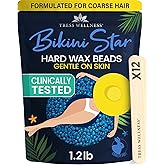 Tress Wellness Wax Beads - Safe for Skin - Dermatologically Tested - At-Home Kit for Bikini, Brazilian & Full Body - Bikini Star 1.2lb