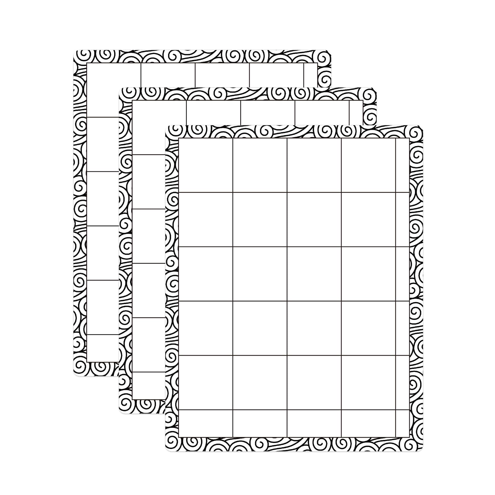 3 PCS Mini Low Stcik Mat Multi-Use Tack Stick and Stamp Mat with Grid for Alignment for Mini Stamping Platform Adhesived Sheet Scrapbooking Craft Accessory,4.75x6inch