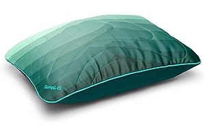 Rumpl The Adjustable Camp Pillow - Full Size Packable Outdoor and Travel Pillow, Two-Sided Temperature Control, 22" x 15", Cascade Fade