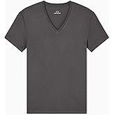 Armani Exchange Men's Basic Pima V Neck Tee, Sage, X-Small