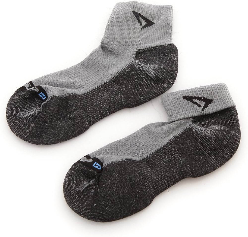 Drymax Lite Trail Running 1/4 Crew High Turn Down SocksGrey BlackL