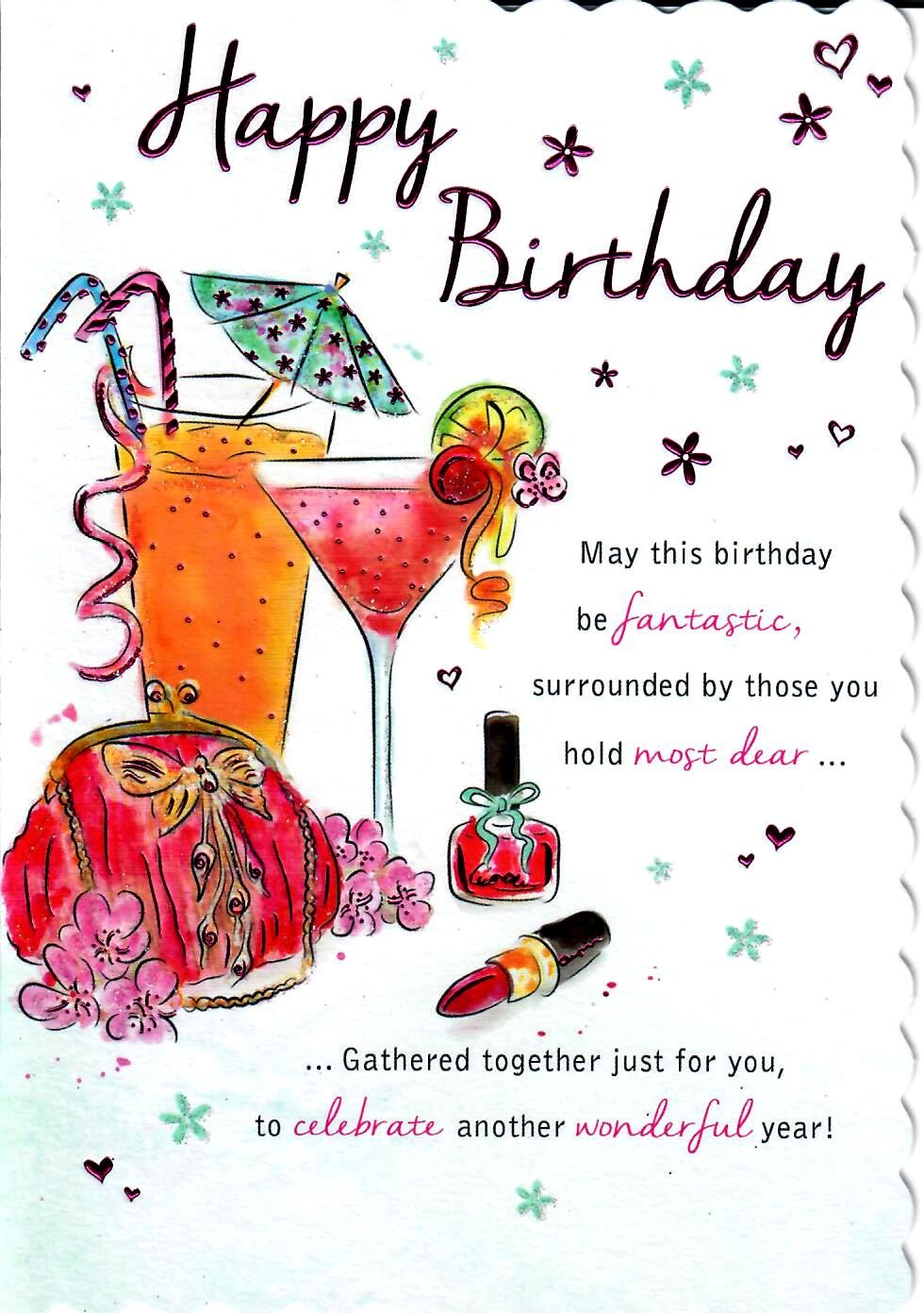 Stunning Value Open Happy Birthday Card For Female Celebrate With