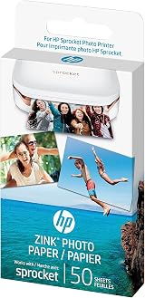 HP Sprocket 2x3 Premium Zink Sticky Back Photo Paper 50 Sheets view 4