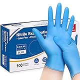 Schneider Nitrile Exam Gloves, 4 Mil, Blue, XL