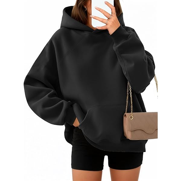 Buffalo David Bitton Women’s Super Soft Hoodie - Relaxed Fit Pullover In Black