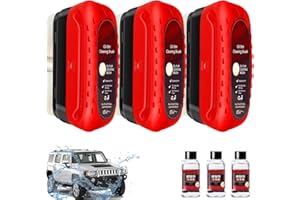 oddmmo Automotive Oil Film Cleaning Brush with 3 Extra Cleaner, 2024 Upgraded Glass Oil Film Remover Brush for Car, Hydrophobic Glass Coating Oil Film Remover for Windshield, Glass Cleaning Board