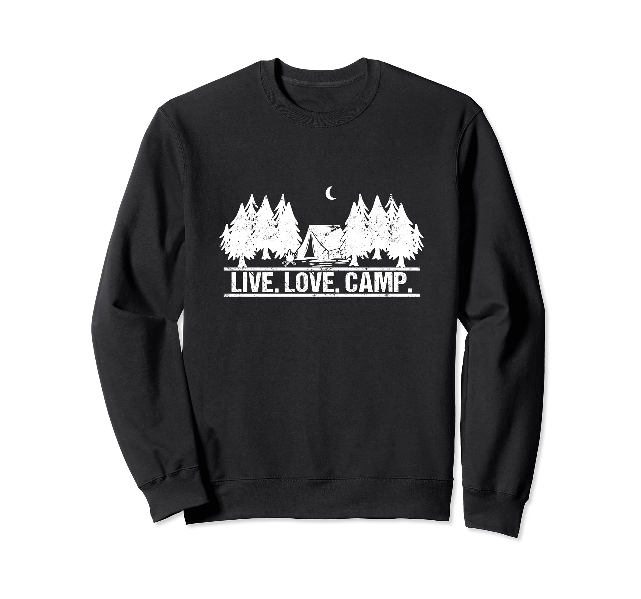 Live Love Camp Tent - Hiking, Lake Life, Camping Love Sweatshirt