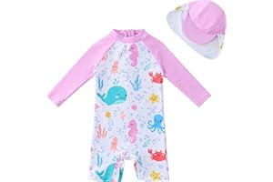 UMELOK Baby Girl Swimsuit Infant UPF 50+ Bathing Suit Size Months
