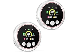 ZICRMIYA 5-in-1 Carbon Monoxide Detectors,Natural Gas Leak Detector Smoke and Carbon Monoxide Detector Plug in Wall,HD Digital Display CO Gas Temp Humidity, Gas Detector for Home Kitchen Hotels RV (2 Pack)