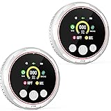 2 Pack 5-in-1 Carbon Monoxide Detectors,Natural Gas