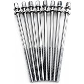ROSS Percussion 7/32 * 110mm Tension Rods for Bass Drum - 8 Pack