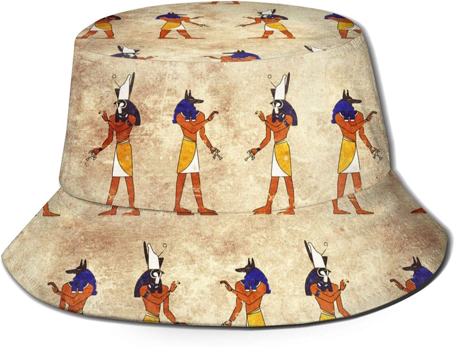 Men Women Egyptian Gods Images Bucket Hat Stylish Summer Travel Sun Hat