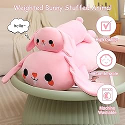 SQEQE Weighted Bunny Plush, Weighted Bunny Stuffed