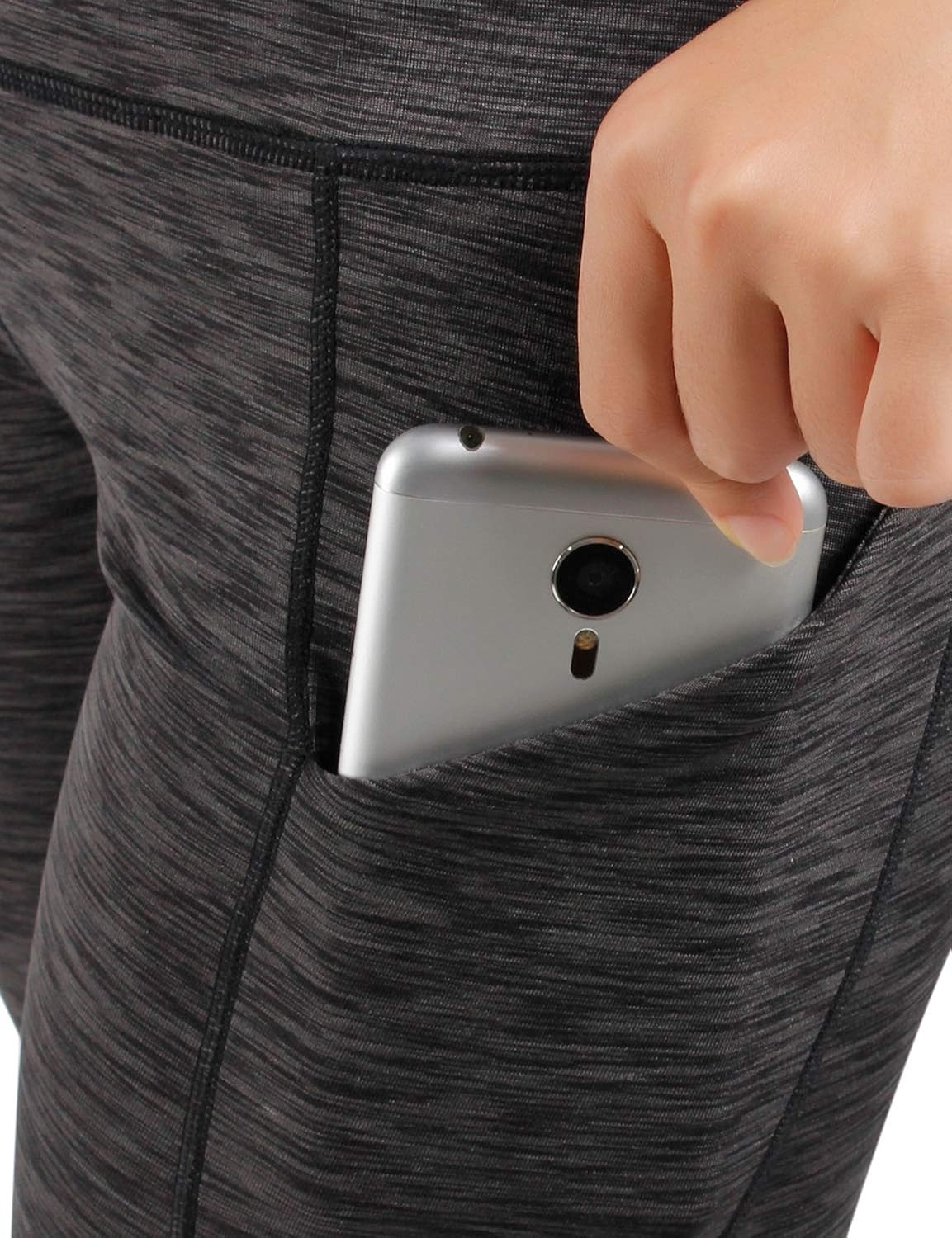 ODODOS Out Pocket High Waist Yoga Pants,Tummy Control,Pocket Workout Yoga Pant: Clothing