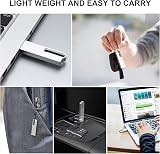 KOOTION 64GB USB 3.0 Flash Drive Waterproof Metal Thumb Drive Silver view 6