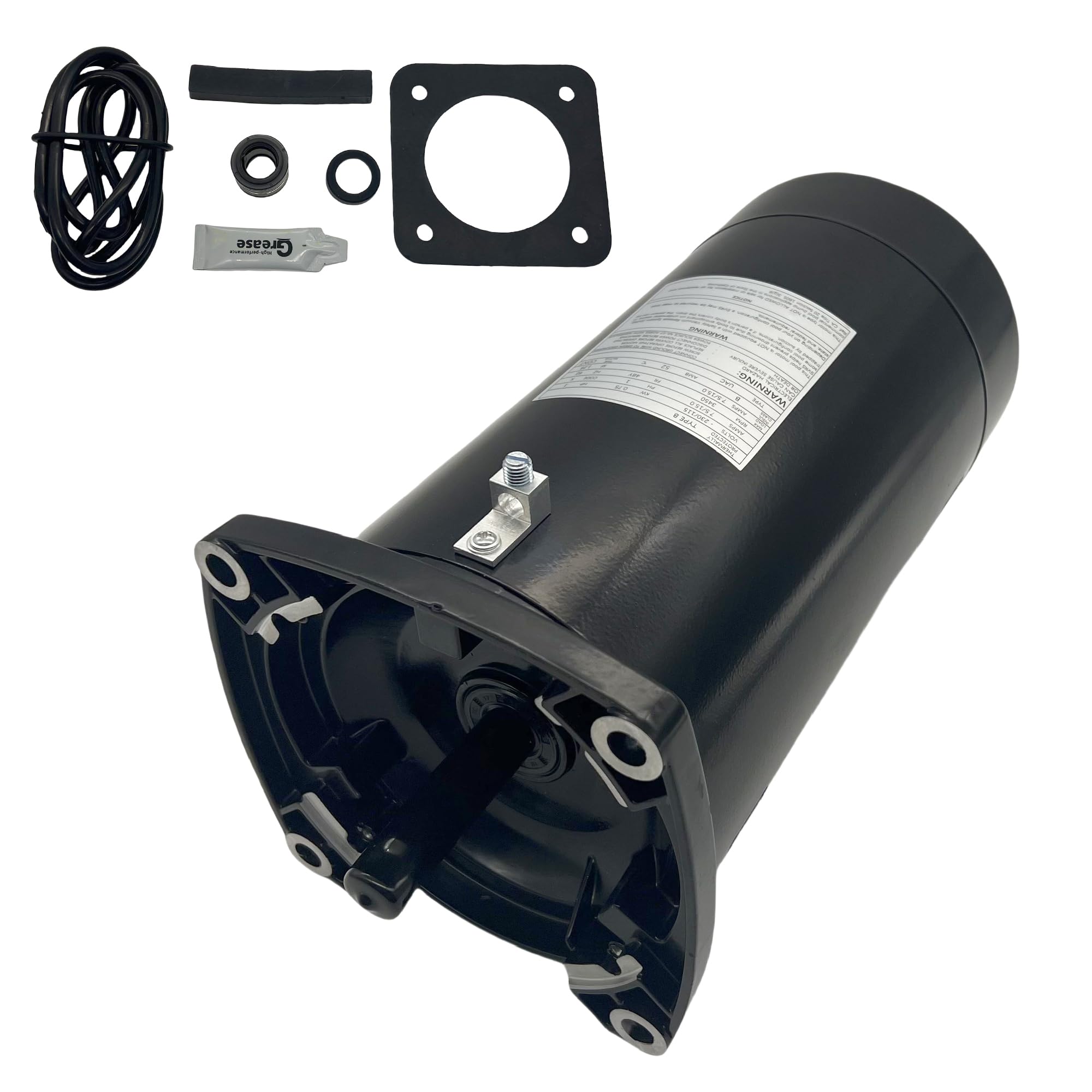 Photo 1 of USQ1102 Swimming Pool Pump Motor and Seal Replacement Kit, 1HP Pool Pump Motor Compatible with Sta-Rite Dura-Glas, Max-Flow II, Whisper-Flo, 115V/230V, 3450 RPM