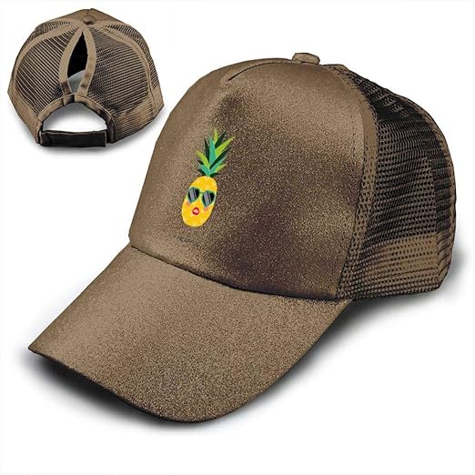 Fashion Pineapple Trend Glitter Baseball Cap For Women S High