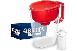 Brita 10 Cup Filter Pitcher with Smart Light Indicator, Reduces Chlorine taste and odour from Tap Water, Filters 151 Litres, 