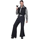 California Costumes Flashy 70's Style Jumpsuit Adult Costume