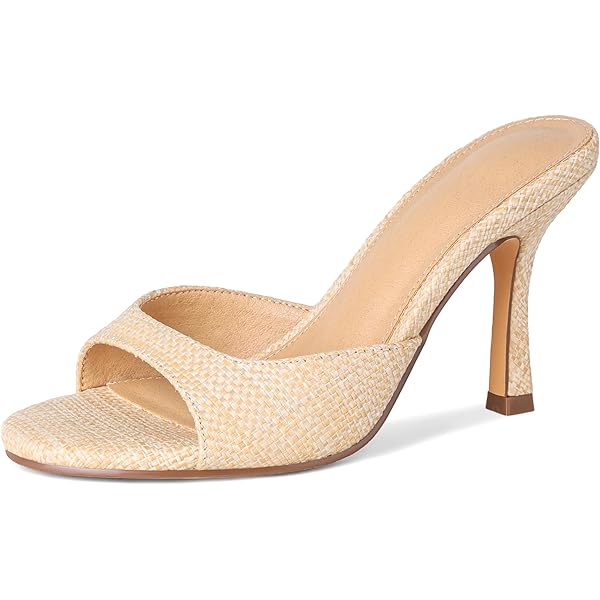 Steve Madden Sandalo da donna con tacco, Raffia, 38 EU