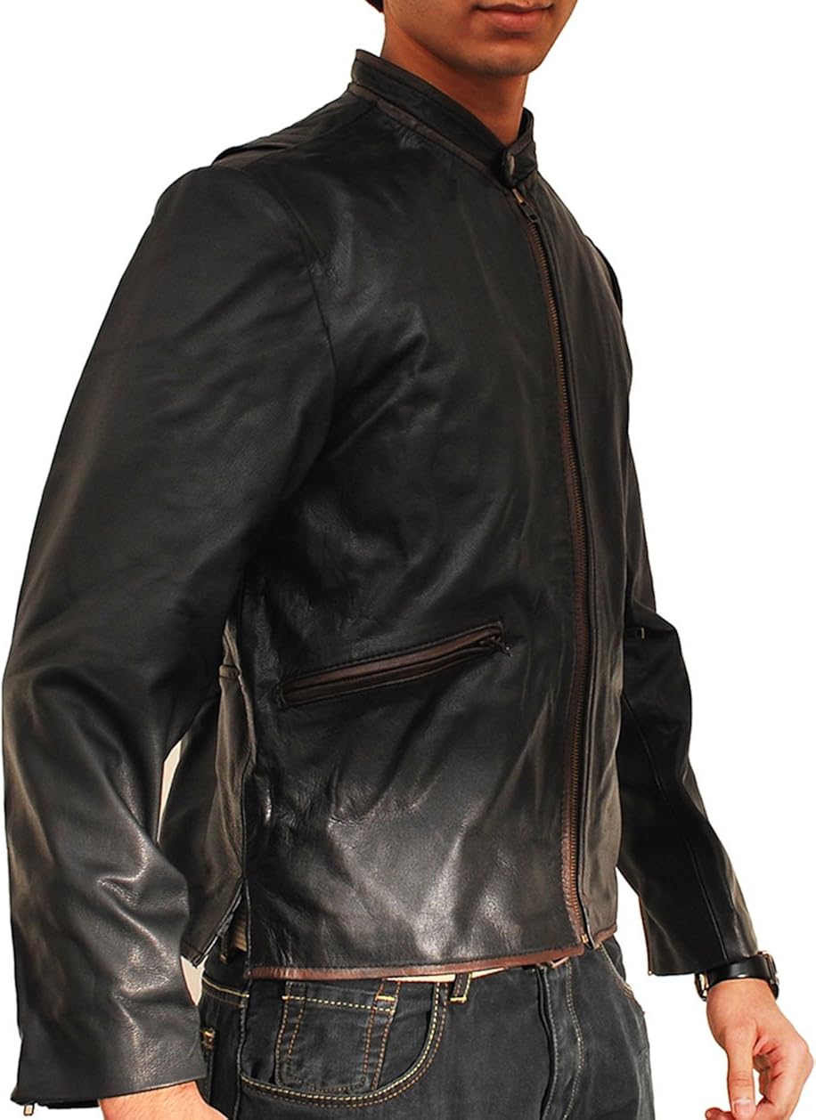 Men Sam Flynn Tron Legacy Black Leather 