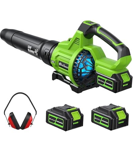 SEESII Souffleur à Feuilles Sans Fil Avec 2 Batteries De 4,0