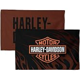 Northwest Harley-Davidson Burnt Flames Fan Towel 2-Pack, 16 x 25 in | Officially Licensed, Authentic Cotton Blend, Soft Absorbent Fabric, Lightweight Event Essential, Machine Washable